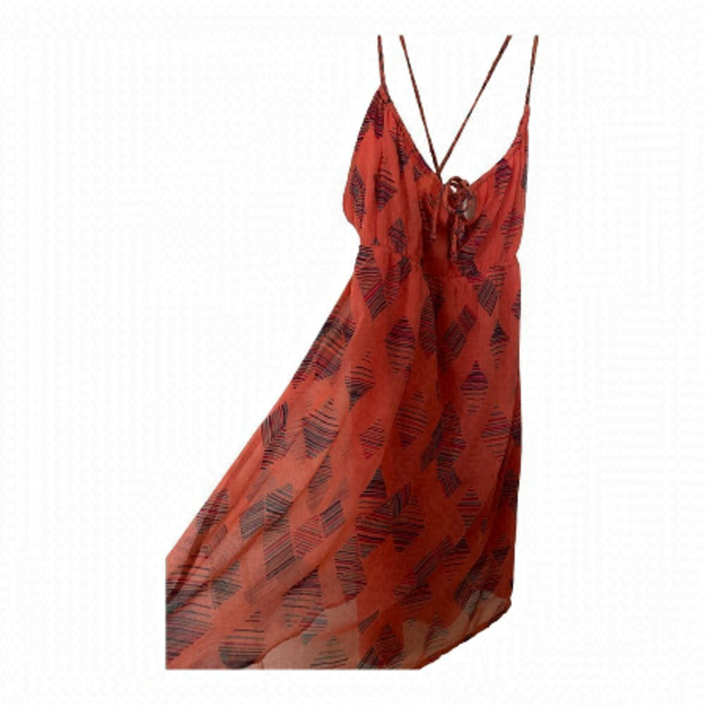 Camisole coral summer dress